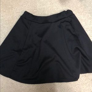 Black mini skirt
